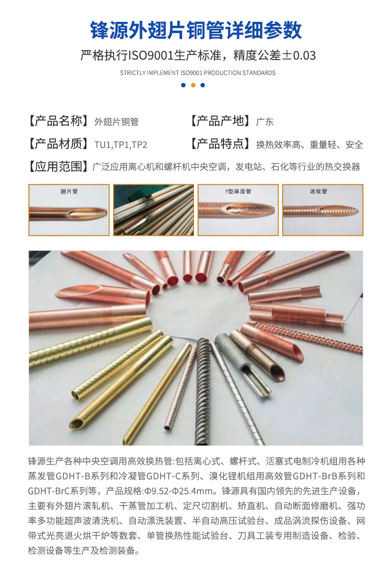 外翅銅管參數(shù)模板